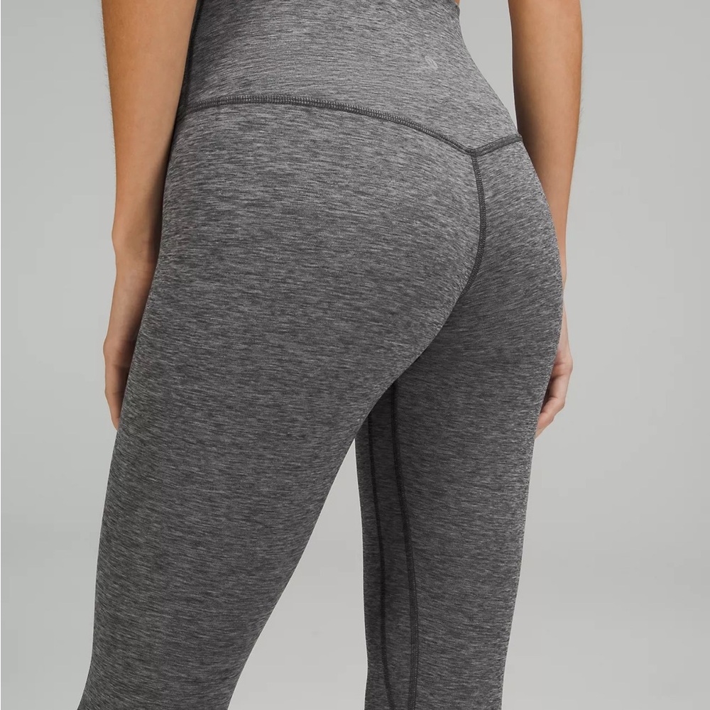 lululemon athletica Heathered Graphite Grey Leggings 28” Size 2